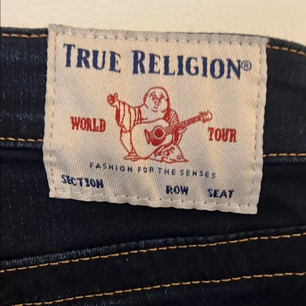 True Religion Blue Jennie Curvt Mid-rise Skinny Jeans Stretchy Fit